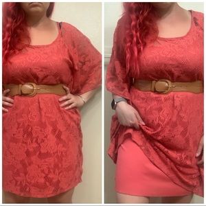 Flowy Belted Dress (3 Pieces)